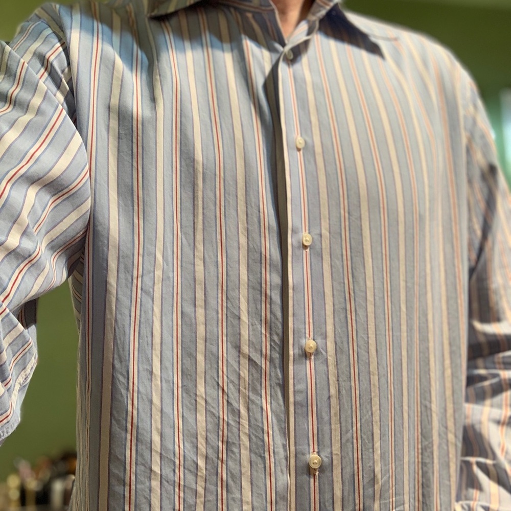Armani men’s shirt size 17 large/XL. Button down